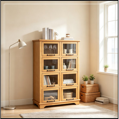 Modern Storage Cabinet with 8 Doors