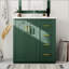 Meuble-lavabo de 30 po avec lavabo en céramique, structure en bois massif, armoire de rangement autoportante avec 3 tiroirs et portes à fermeture douce-2035463431