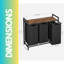Laundry Room Basket Organiser with Shelf