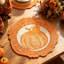 Napperons ronds en dentelle à motif citrouille d'automne, 30 cm, tricotés, orange, pour la décoration de table de l'Action de grâce, pour la maison ou les fêtes.
