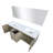 Lancy 72 in W x 20 in D Double Bath Vanity Top and Mirror-113284387