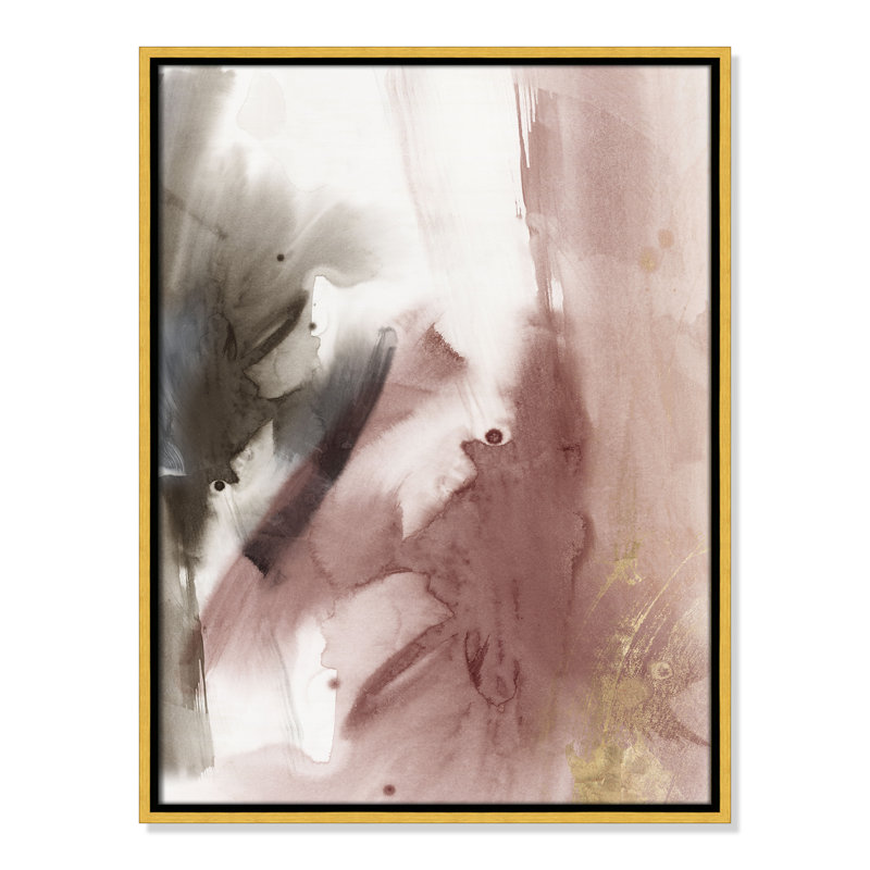 Impression stratifiée II par Casa Fine Arts, Or, H 25,5 po x l 19,5 po