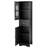 Black Freestanding Bathroom Unit - , With Adjustable Door Tall Closet Black, And Drawer-1483055079