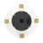 23.5" Round Moving Gear Roman Numeral Clock