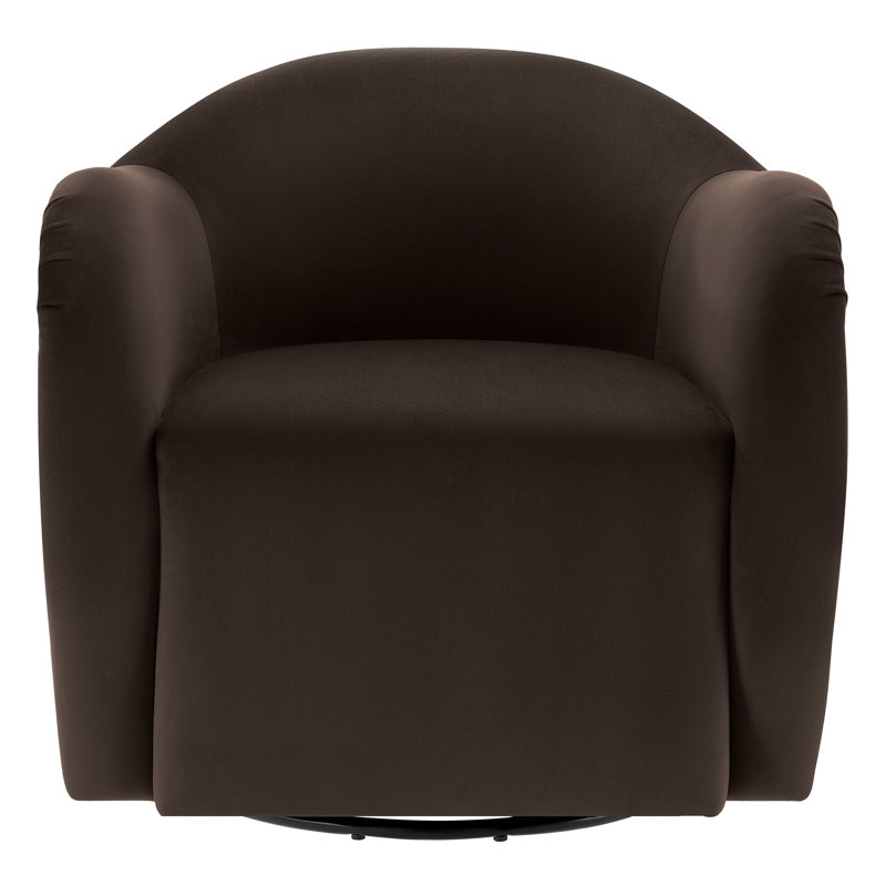Fauteuil pivotant en velours Compose Performance, H 76 cm x l 51 cm