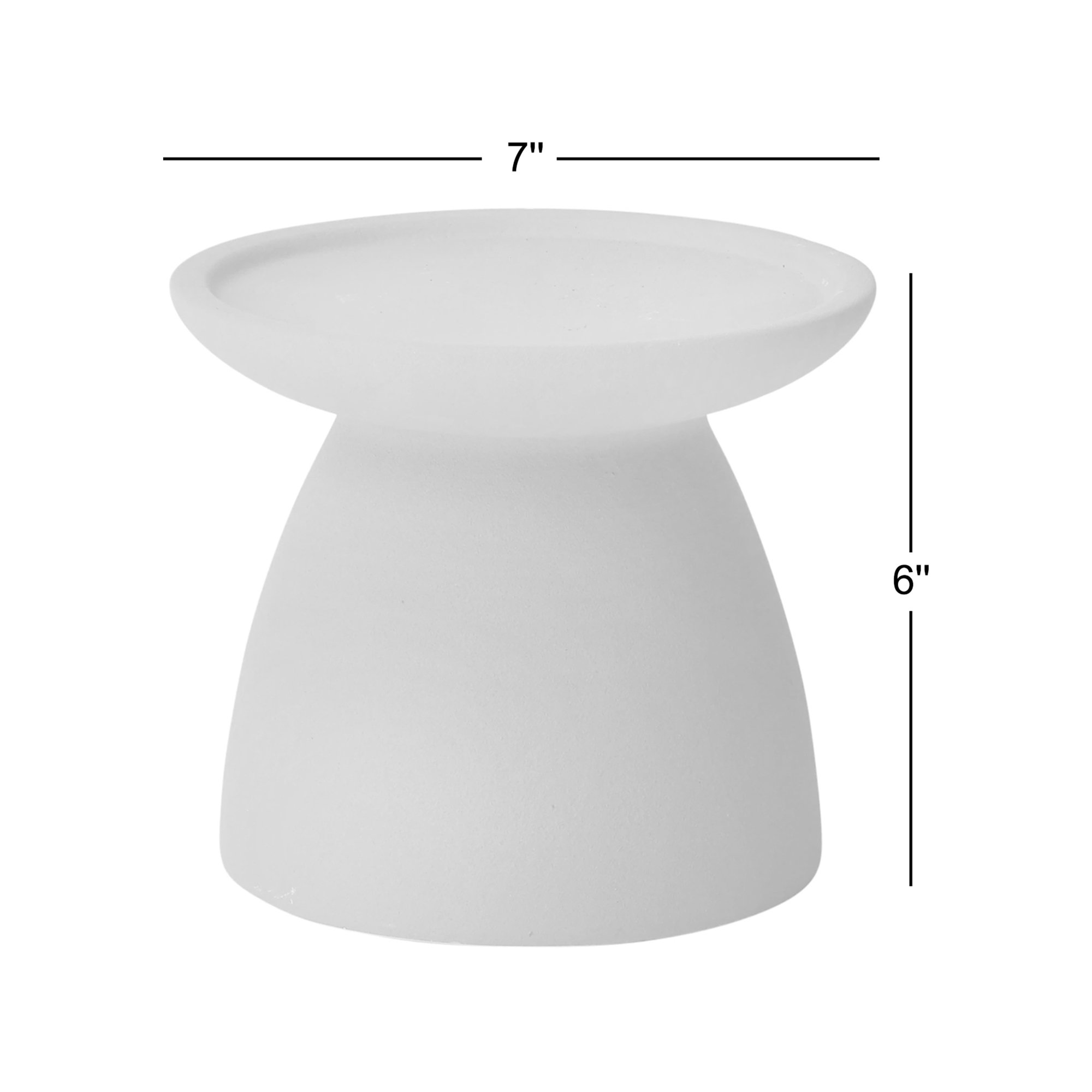 Sue 6" Ceramic Tabletop Candle Accessories