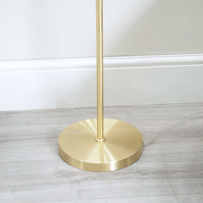 Frenchie 150cm Plated Traditional Floor Lamp