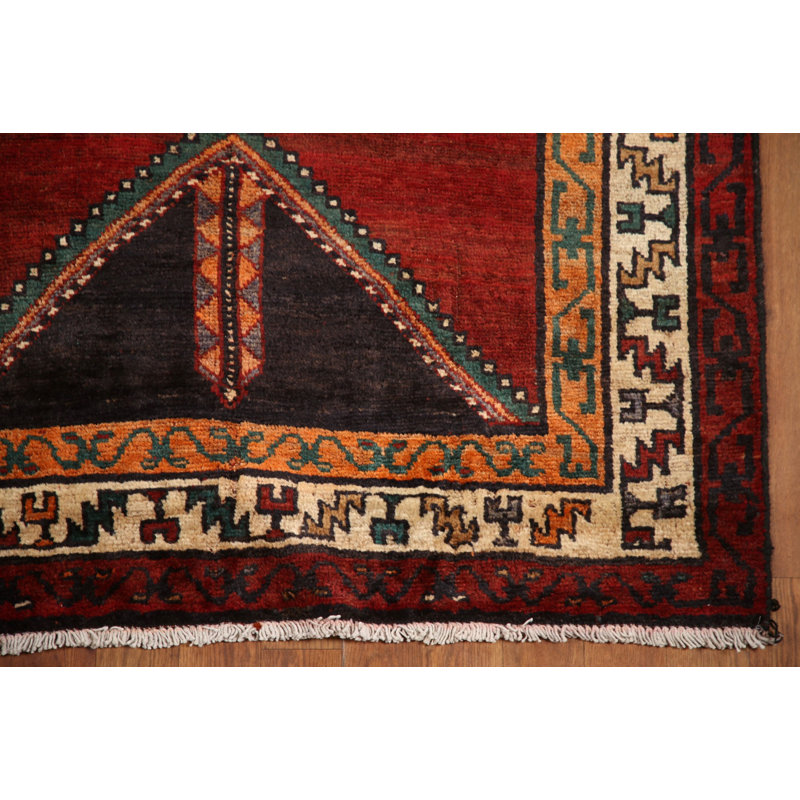 Tapis de couloir vintage en laine 4 x 13