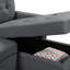 Canapé-lit modulaire réversible avec méridienne de rangement, ports de chargement USB et poche-1308166739