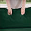 Canapés | 2 places modernes en L avec repose-pieds pour petits espaces de vie | Vert | Velours côtelé-728313246