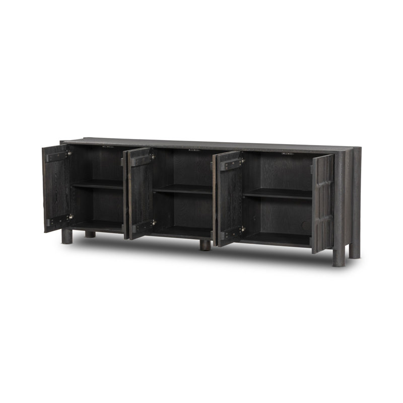 Buffet de 98 po de largeur Junie, Noir