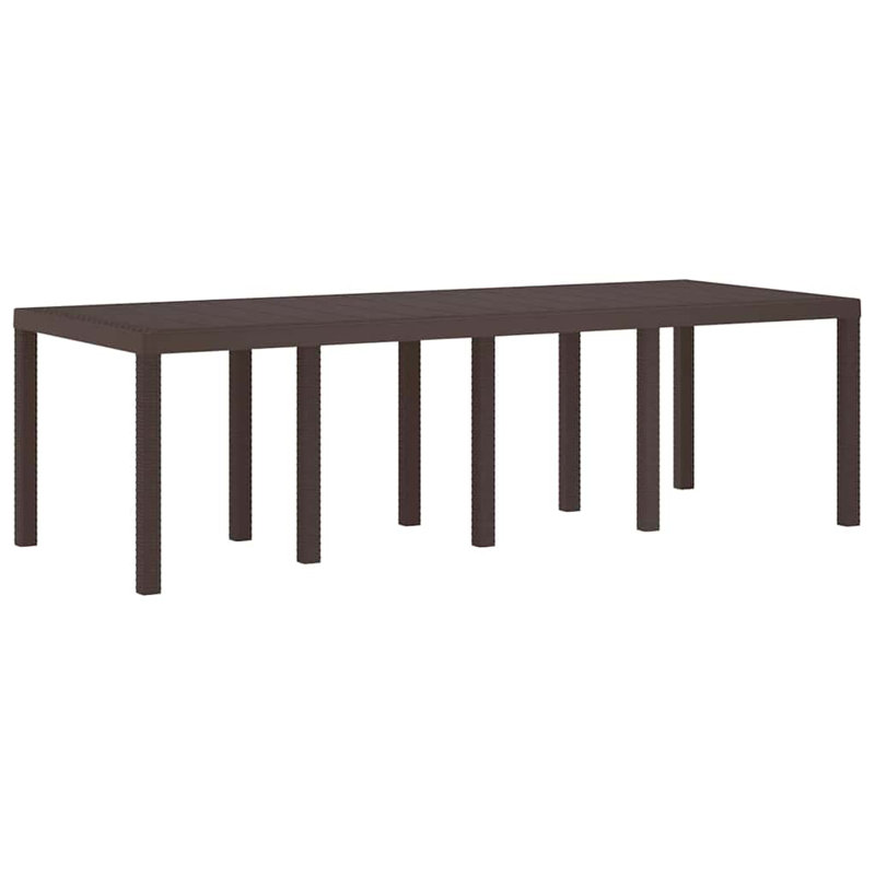 Garden Table, Brown, 73cm H x 250cm W x 100cm D