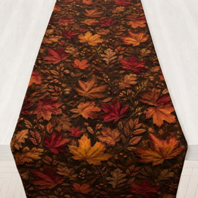 Fall Decor - Chemin de table en feuille d'érable pour l'Action de grâce