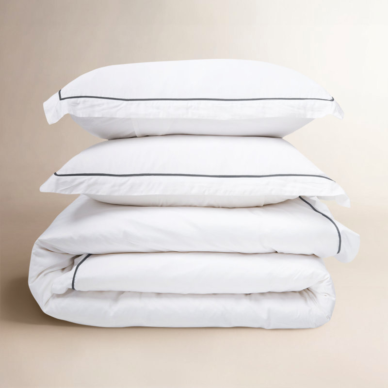 Sheena Duvet Cover, French Blue, Queen Duvet Cover + 2 King Shams