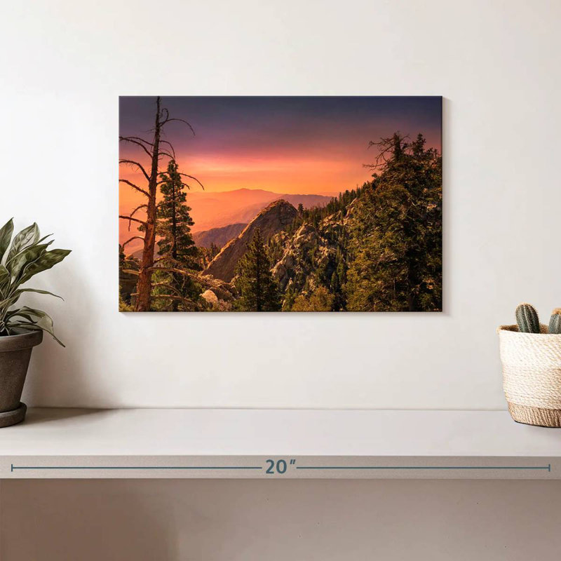 Alvord Sunset Over San Jacinto Park, 8" H x 12" W