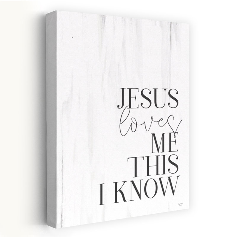 «Jesus Loves Me», art contemporain abstrait, H 24 po x l 16 po