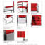 Chaise de réalisateur pliante avec coussins-100106684