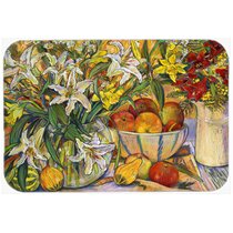 Caroline's Treasures 8654LCB Pineapple Glass Cutting Board Large, 12H x  16W, multicolor