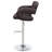 Brown And Chrome Adjustable Bar Stool