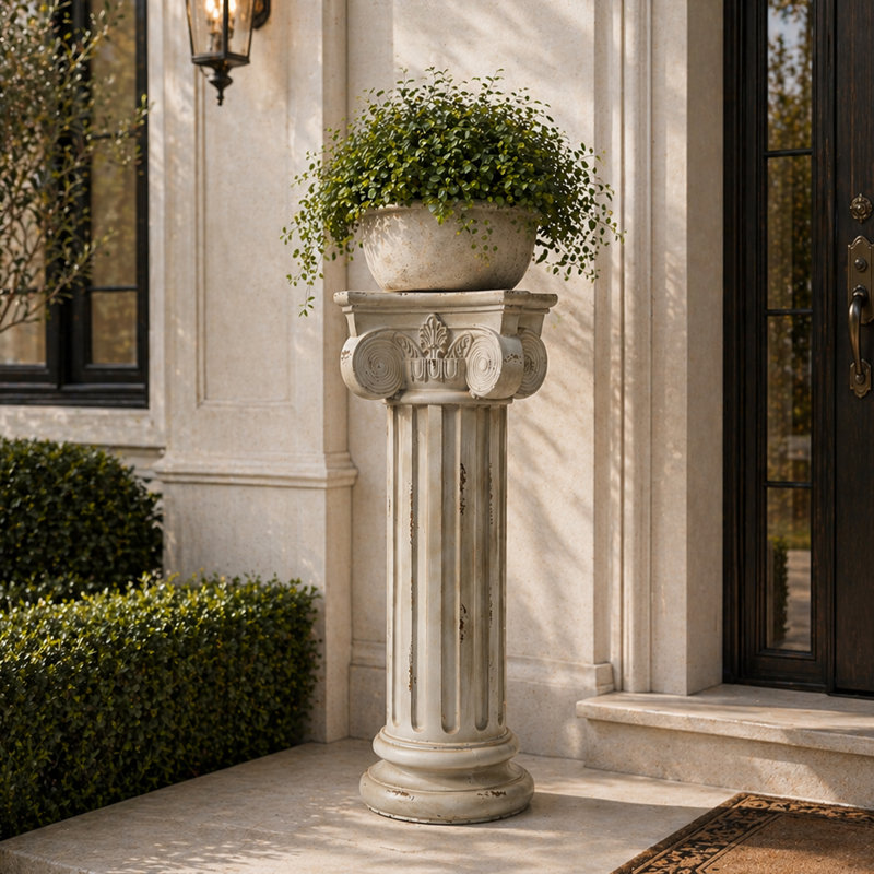 Support pour plante à colonne romaine