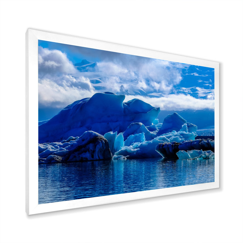 Impression sur toile Icy Alaskan Wilderness III, H 12 po x l 20 po x P 1 po, Cadre photo blanc
