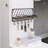Decorative Urban Wall Floating Shelf with 6 Hooks