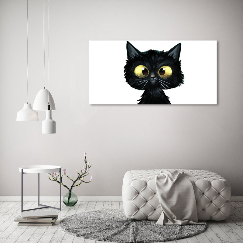 Cat Illustration - Wrapped Canvas Print
