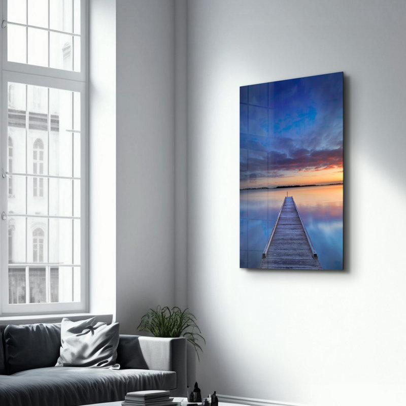 Elegant Tempered Glass Wall Art Painting, 13.8 x 21.7 inches | 100% Tempered Glass, Thickness: 0.16 inches | UV Printed for Vibrant Colors | Perfect for Home Decor, Living Room, & Office Spaces