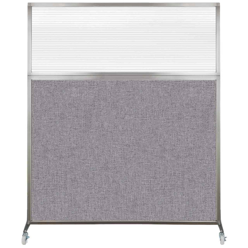 Cloison de bureau Hush, Longueur 72 po, Ardoise