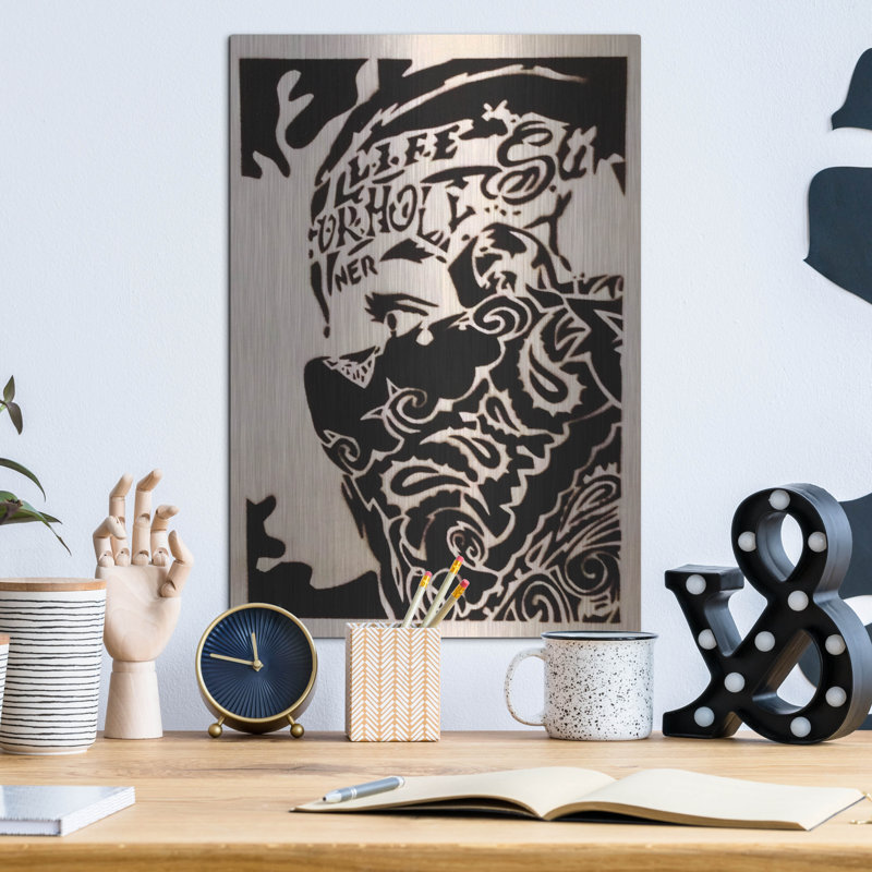 «Bandana Man» par Abstract Graffiti, art mural, H 16 po x l 12 po