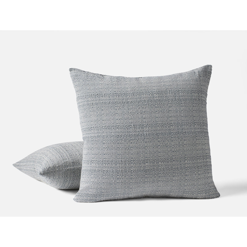 Housse de coussin Lido, Non teinté / Golfe, Carré 22 po