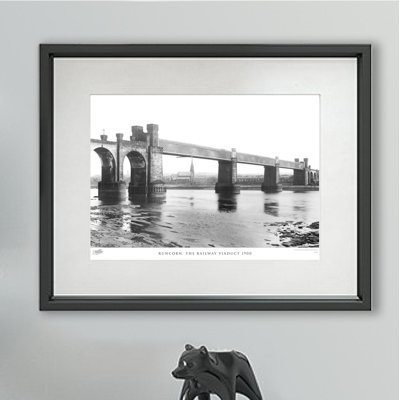 Runcorn, The Railway Viaduct 1900 - Single Picture Frame Print