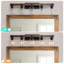 Applique murale de salle de bain 35 lumières rustique 35 po avec abat-jour en verre et accent de bois, luminaire de maison de campagne moderne (sans ampoules)-260806696-260806702