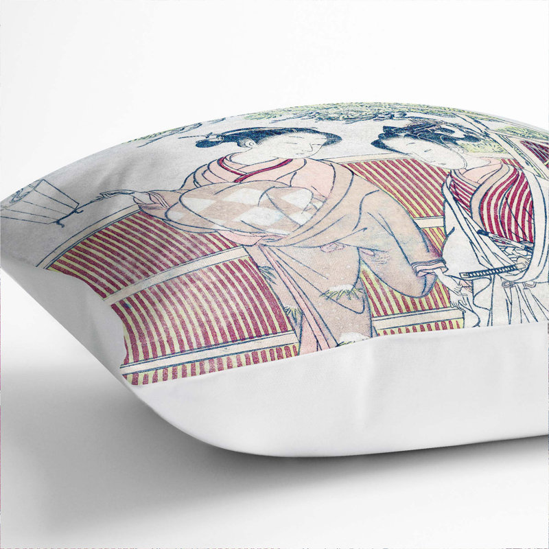 Square Cushion, 40cm H x 40cm W x 15cm D, White