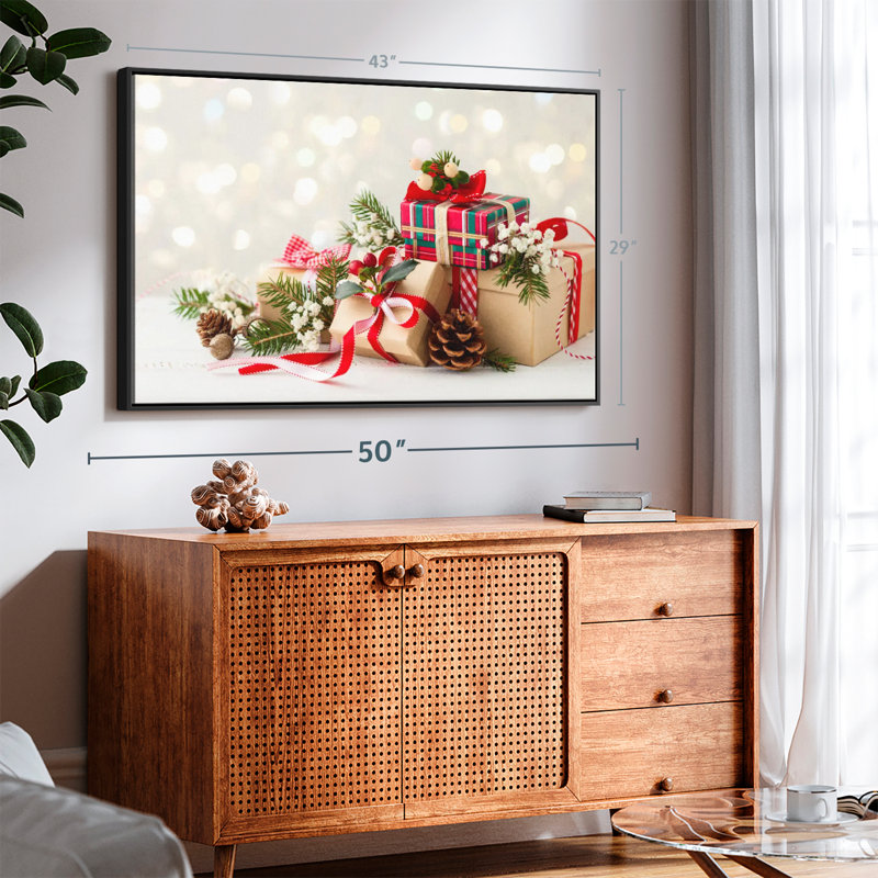 «Christmas Presents», reproduction sur toile, H 29 po x l 43 po