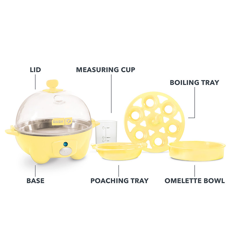 Dash Rapid 6 Egg Cooker, Yellow
