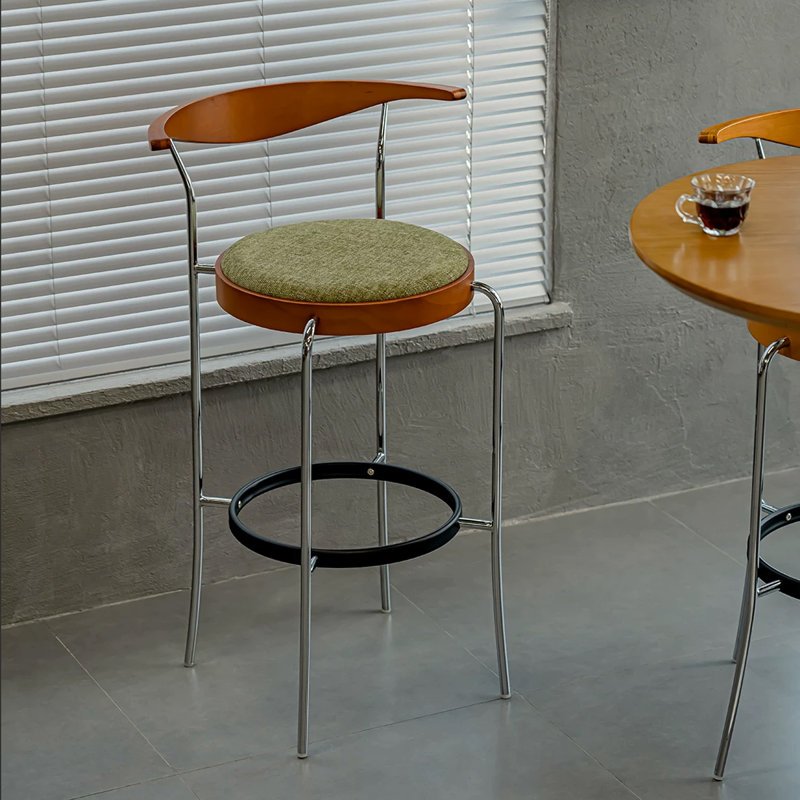 Chaise d'appoint verte à dossier bas (ensemble de 2), 25.59