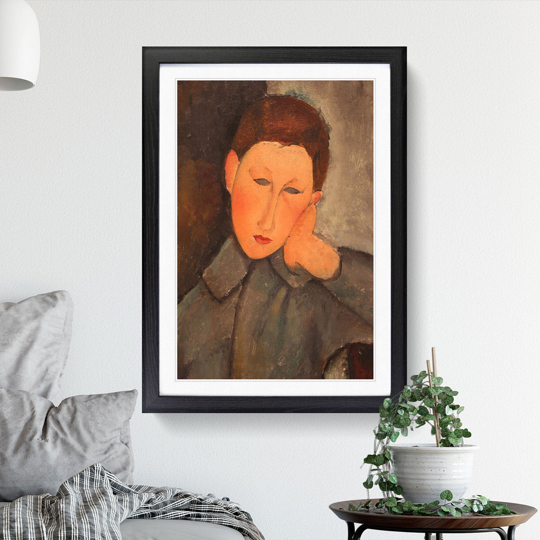Boy by Amedeo Modigliani - Picture Frame Painting