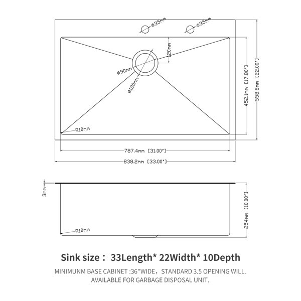 Dimensions du produit