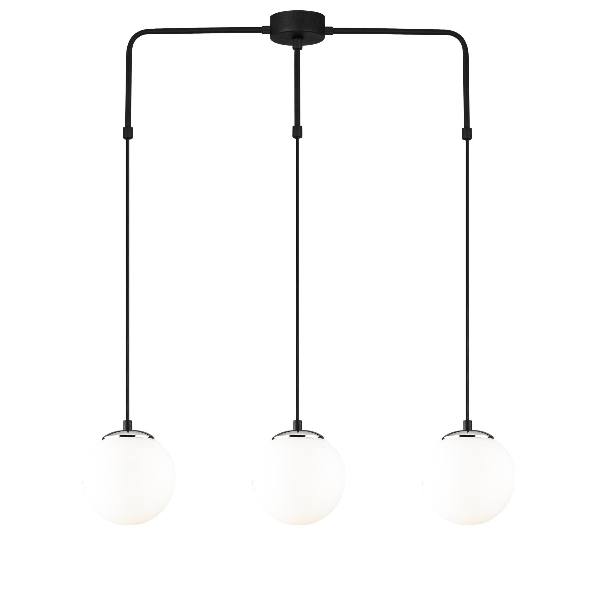 East Urban Home 3 Light Black Kitchen Island Pendant Wayfair