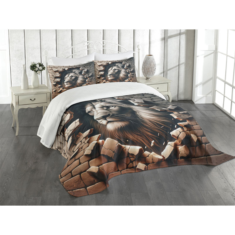 Polyester Coverlet, King Coverlet / Bedspread + 2 Standard Shams