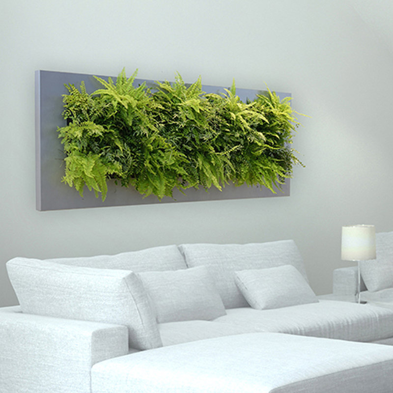 Metal Planter, Silver, 46" H x 44.49" W x 2.36" D