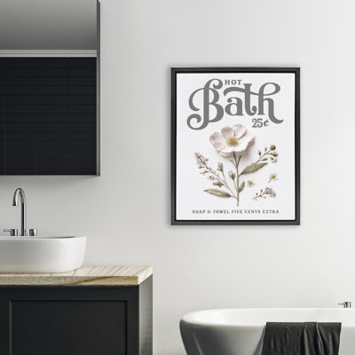 Cadre flottant pour salle de bain Pressed Flower