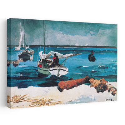 Nassau, 1899 Classic Coastal Ocean Wall Art Print by Winslow Homer - 1 Piece Wrapped Canvas Wall Art