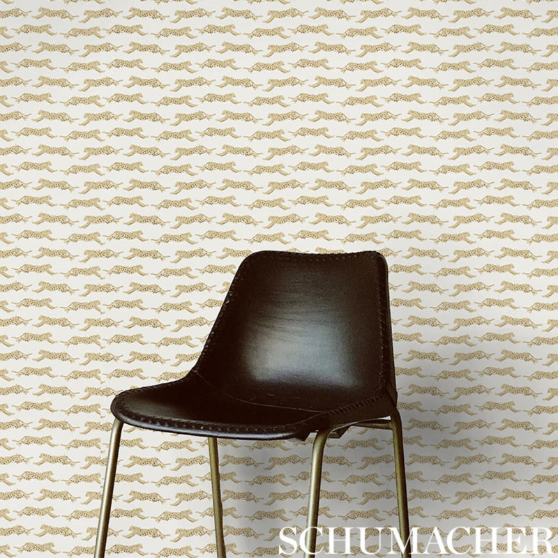Leaping Leopards Wallpaper, Sand