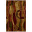 Tapis rouge / orange touffeté à la main à motif abstrait Workington-1088145268