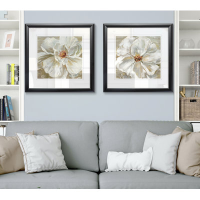 « bloomin’beauté i », ensemble de 2 peintures encadrées