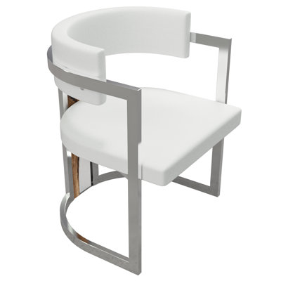 Fauteuil à oreilles rembourré en cuir