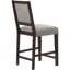 De 2 tabourets de salle à manger gris et de style transitionnel, confortables et en bois avec 2 tabourets Union, apparence gracieuse, rembourrage, finition