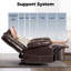 Fauteuil inclinable de massage en cuir